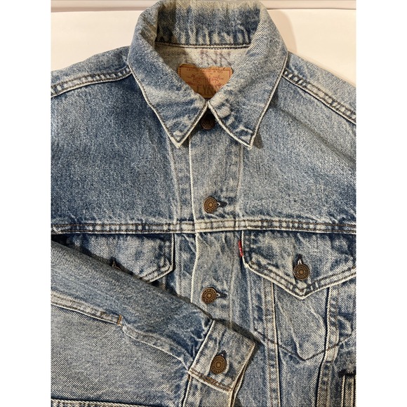 70's Levi's Denim Trucker Jacket WPL 423  USA Sz M - See Measurements VTG - Picture 1 of 10